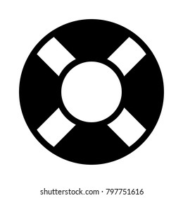 Inflatable ring buoy