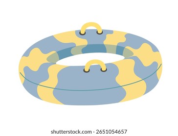 inflatable ring in doodle style. element for decor postcard design print sticker poster background