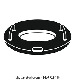 Inflatable ring icon. Simple illustration of inflatable ring vector icon for web design isolated on white background