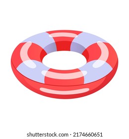 Inflatable ring. Rubber donuts, pink flamingo, duck, unicorn for kids in swimming pool. Can be used for pool party, summer vacation