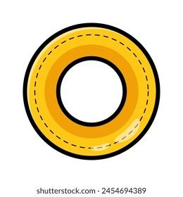 inflatable rubber toy swimming ring vector illustration design