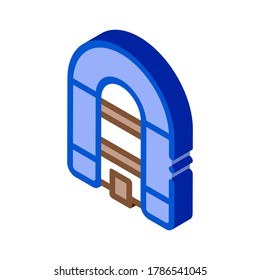 Inflatable Spacious Boat Icon Vector. Isometric Inflatable Spacious Boat sign. color isolated symbol illustration