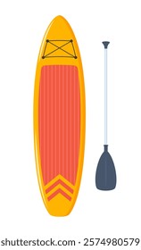 Inflatable sup board for outdoor activities and water sports. Stand up pabble board in different view.