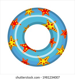 inflatable swimming circle. vector isolated on a white background