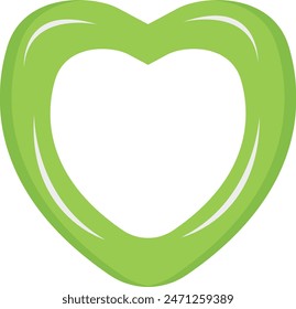 Inflatable Swimming Ring for Children. Vector Illustration in Cute Cartoon Style.
