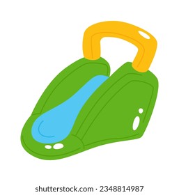 Ilustración del vector deslizante de agua inflable