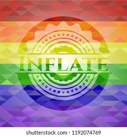 Inflate lgbt colors emblem 