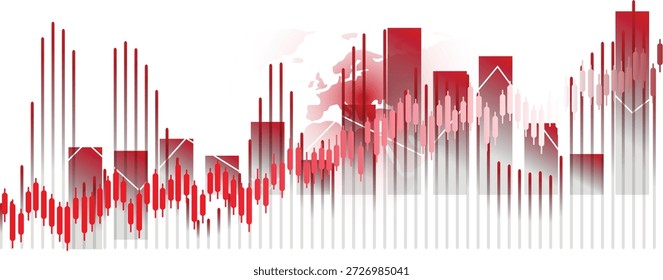  Inflação no mundo. Gráfico mostrando aumento da inflação Mundial conceito de fundo, A palavra core values e ações, e ações contra, Dados analisando em um mercado externo