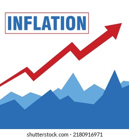 Inflation Chart Graph Illustration Vector Design Stock Vector (Royalty ...