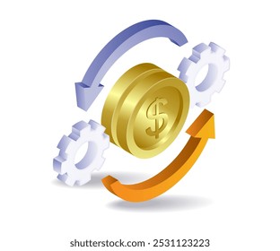 The inflation cycle of the value of money