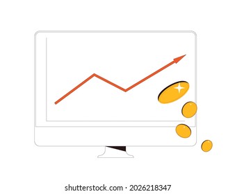Inflación. Disminución del poder adquisitivo. Ilustración vectorial.