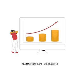 Inflation. Decreased purchasing power. Vector illustration.