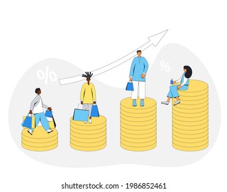 Inflation. Economical finance changes process.