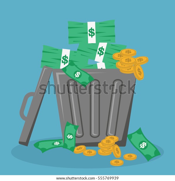 inflation - full money in a\
dustbin
