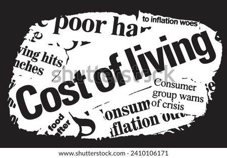 Inflation hits consumers: newspaper headlines about rising prices