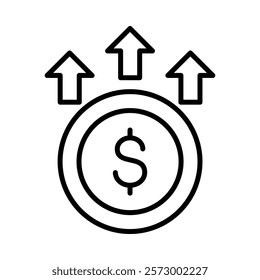 Inflation Icon Element For Design