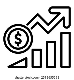 Inflation Icon Element For Design