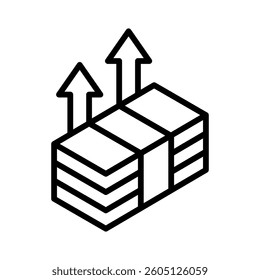 Inflation Icon Element for Design