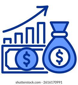 Inflation Icon Element For Design