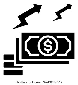 Inflation Icon Element for Design