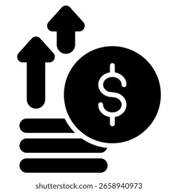 Elemento del icono de la inflación para el diseño