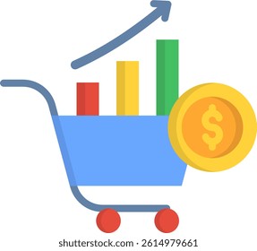 Inflation Icon Flat Vector Illustration