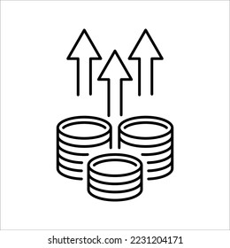 Inflation icon. Simple element from Crisis collection. Creative Inflation icon for web design, vector illustration on white background
