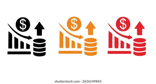 Inflation icon. Simple element from Crisis collection