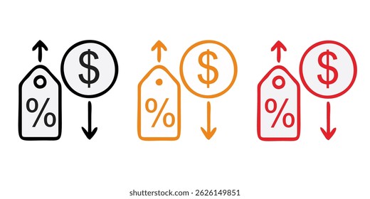 Inflation icon. Simple element from Crisis collection