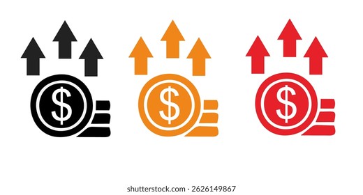 Ícone de inflação. Elemento simples da coleção Crisis