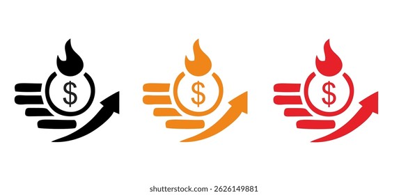 Inflation icon. Simple element from Crisis collection