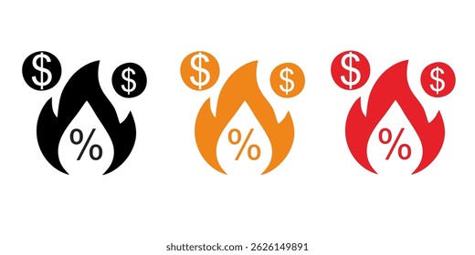 Inflation icon. Simple element from Crisis collection