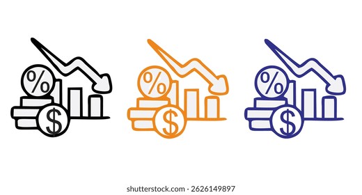 Ícone de inflação. Elemento simples da coleção Crisis