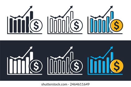 inflation icon, simple vector design illustration, design style with different colors. easy to edit use for websites, apps, etc.