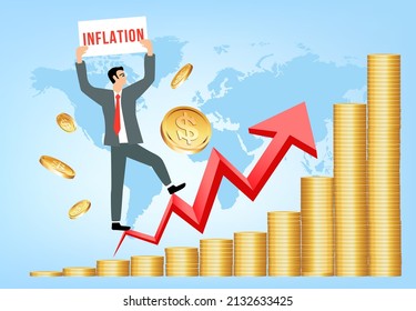 Inflation Increase Concept In Vector Format