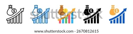 Inflation multiple style icons set design vector illustration.