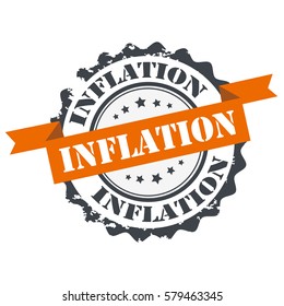Inflation stamp.sign.seal.logo