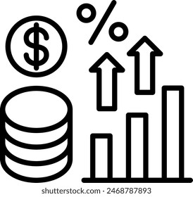 Inflation Vector Line Icon Design
