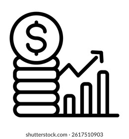 Inflation Vector Line Icon Design