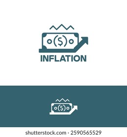 Inflation vectors logo design template