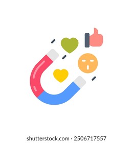 Influence Flat Icons, Vector illustration