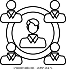 Influence Icon - Line Style - Meritocracy Theme