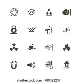 Influence icons. Perfect black pictogram on white background. Flat simple vector icon.