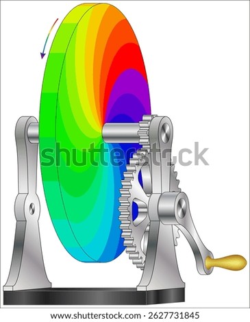 Newton’s Influence on the Color Wheel - Hand Driven