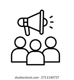 Ilustración vectorial de iconos de esquema de influencia