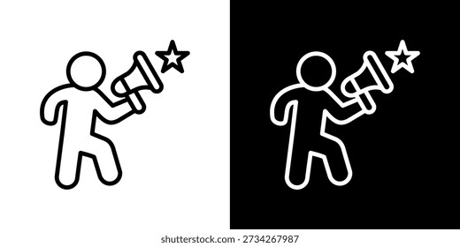 Quellsymbol in schwarz-weißem Linienstil beeinflussen