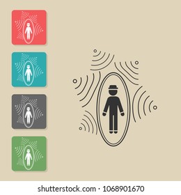 Influence - vector icon. Symbol for web, infographics, print design and mobile UX/UI kit. Vector illustration, EPS10.