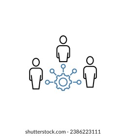 influencer concept line icon. Simple element illustration. influencer concept outline symbol design.