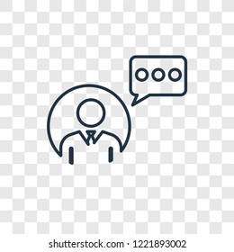 Influencer concept vector linear icon isolated on transparent background, Influencer concept transparency concept in outline style - Powered by Shutterstock - Get 15% off with code: PIKWIZARD15