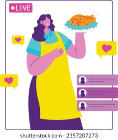 Influencer Content Creator Live Streaming